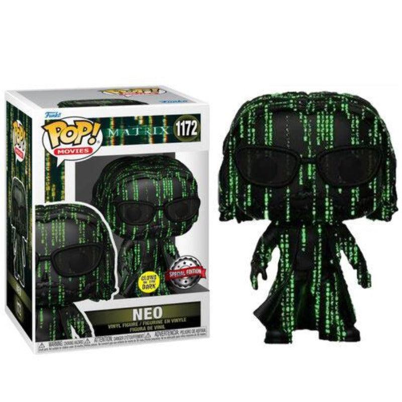 Funko Pop! The Matrix Resurrections Neo (Matrix Code) (GITD) Exclusive #1172 - Funko - Ginga Toys