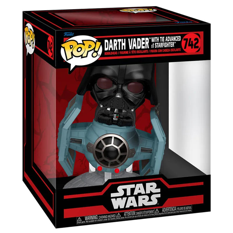 Pop! Rides Deluxe: Star Wars: Dark Side - Darth Vader with TIE Advanced x1 Starfighter - Ginga Toys