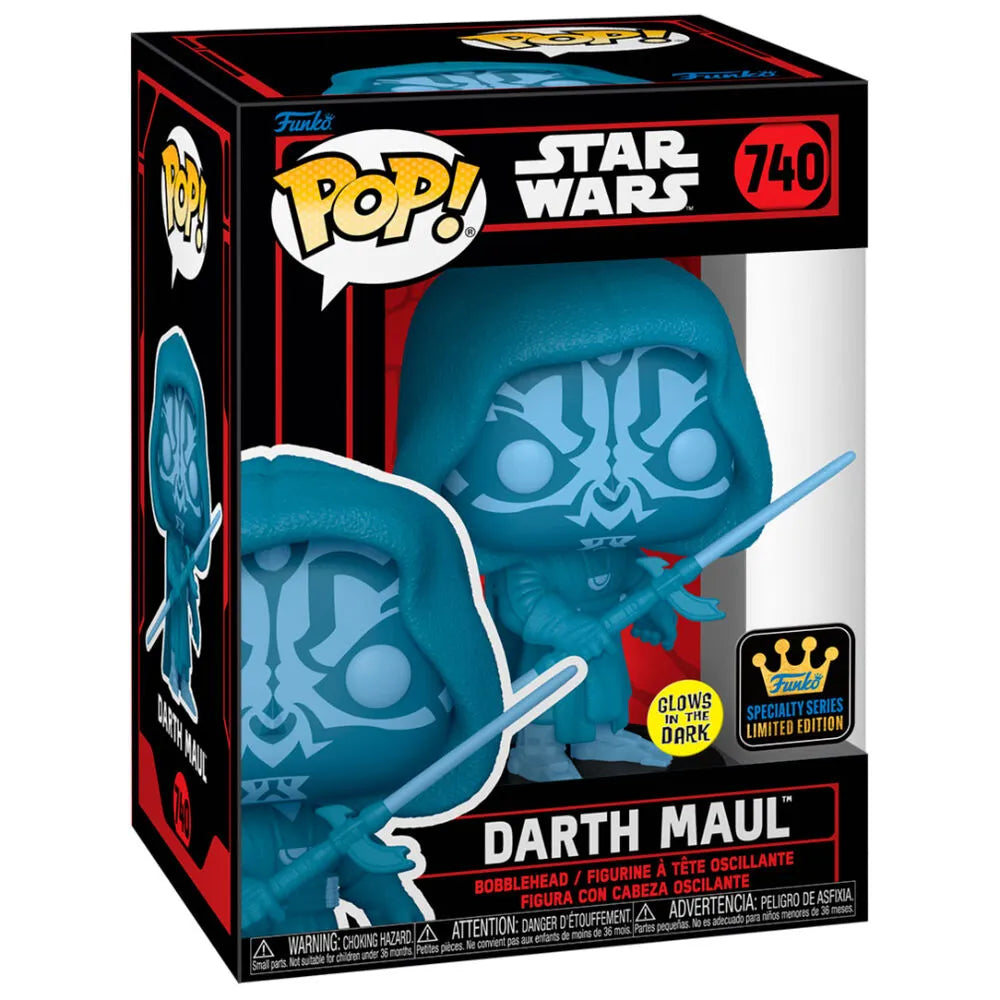 Pop! Star Wars: Dark Side - Specialty Series Darth Maul (Hologram) (Glow-in-the-Dark) - Ginga Toys