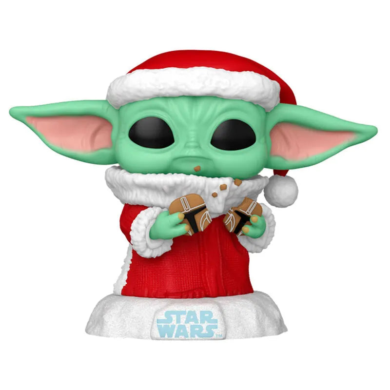 Pop! Star Wars: The Mandalorian - Grogu with Cookie (Holiday) - Ginga Toys