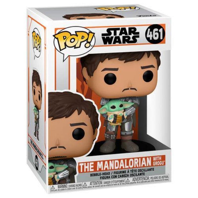 Funko Pop! Star Wars: The Mandalorian - The Mandalorian with Grogu Vinyl Figure #461 - Funko - Ginga Toys