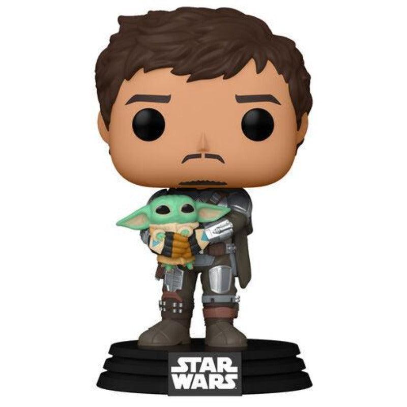 Funko Pop! Star Wars: The Mandalorian - The Mandalorian with Grogu Vinyl Figure #461 - Funko - Ginga Toys