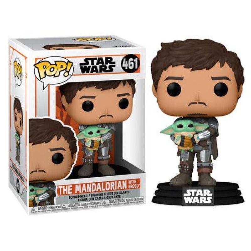 Funko Pop! Star Wars: The Mandalorian - The Mandalorian with Grogu Vinyl Figure #461 - Funko - Ginga Toys