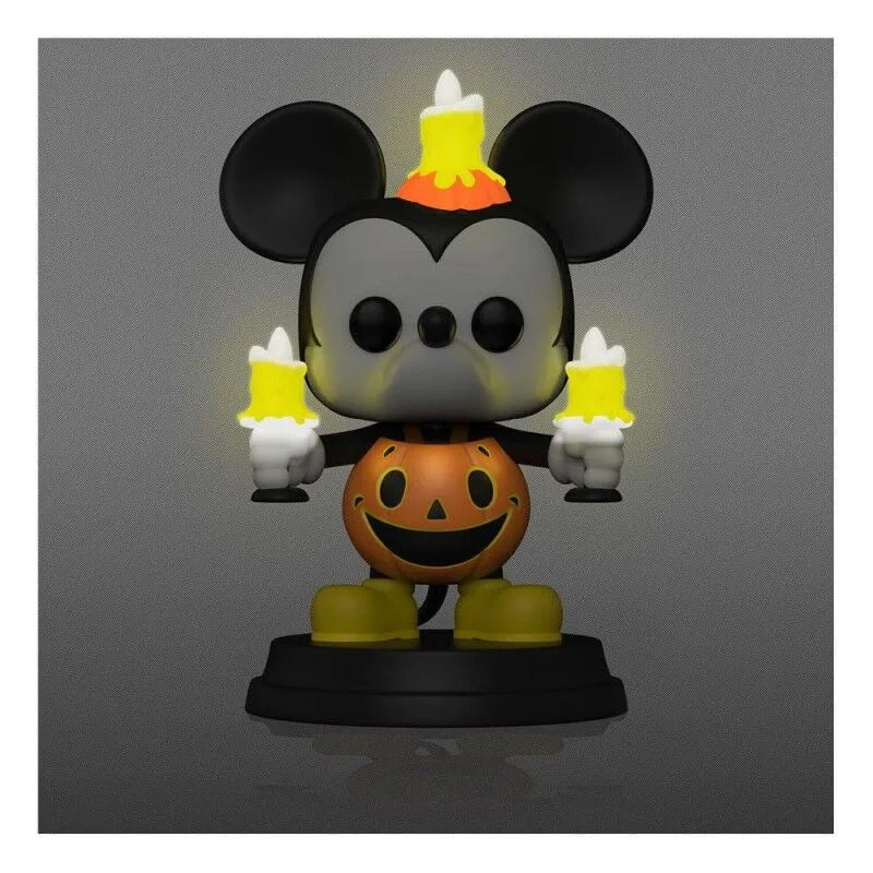 Pop! Super: Disney - Light-Up Mickey Mouse in Pumpkin Costume Figure #1493 - Ginga Toys