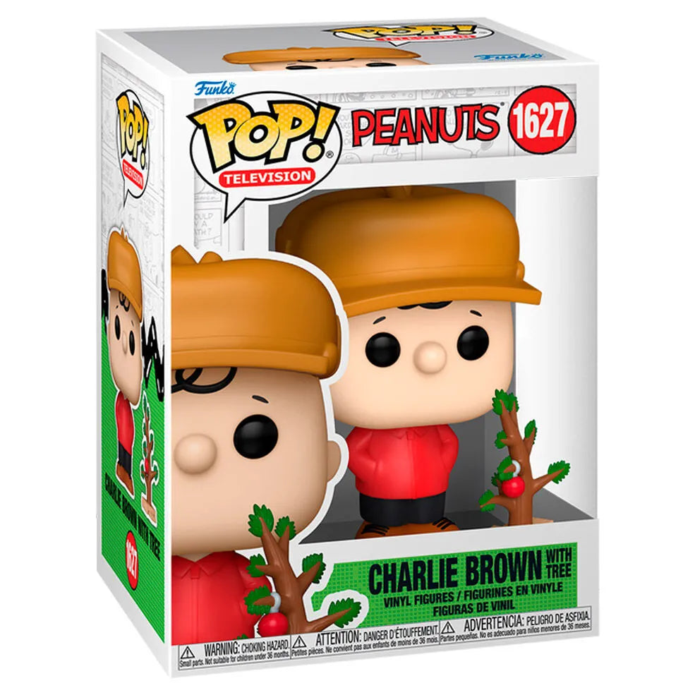 Pop! Television: A Charlie Brown Christmas - Charlie Brown with Tree - Ginga Toys