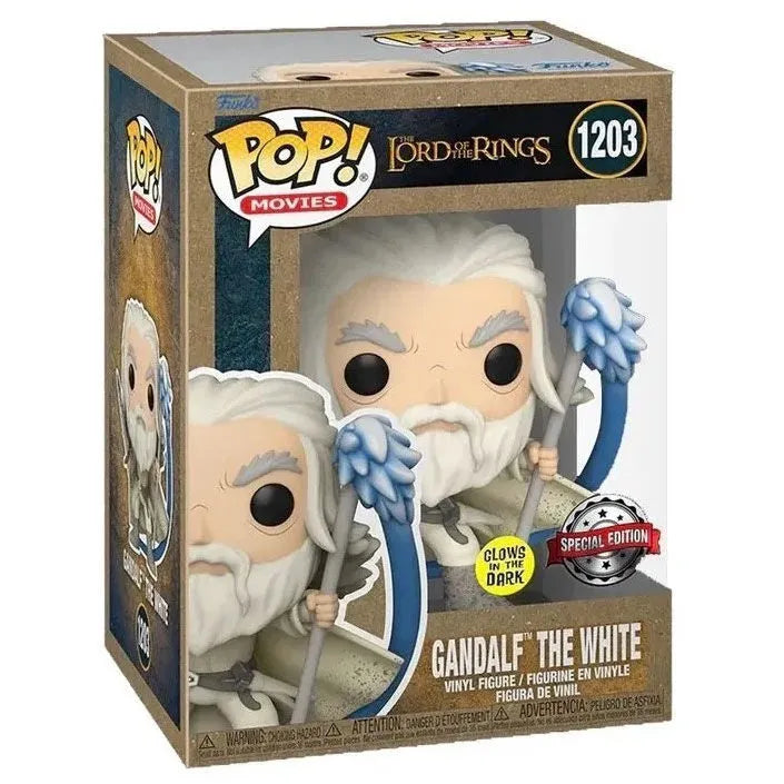 Pop! The Lord of the Rings - Gandalf The White Glows Exclusive Figure #1203 - Ginga Toys