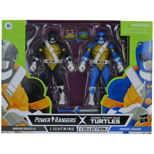 Power Rangers X TMNT Morphed Donatello & Morphed Leonardo Action figures Set (Lightning Collection) - Hasbro - Ginga Toys