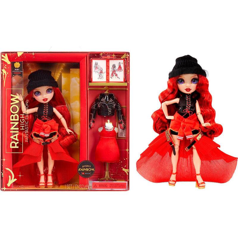 Rainbow High Fantastic Fashion Ruby Anderson - Red 11” Fashion Doll Toy - MGA - Ginga Toys