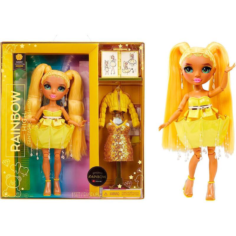 Rainbow High Fantastic Fashion Sunny Madison - Yellow 11” Fashion Doll Playset - MGA - Ginga Toys