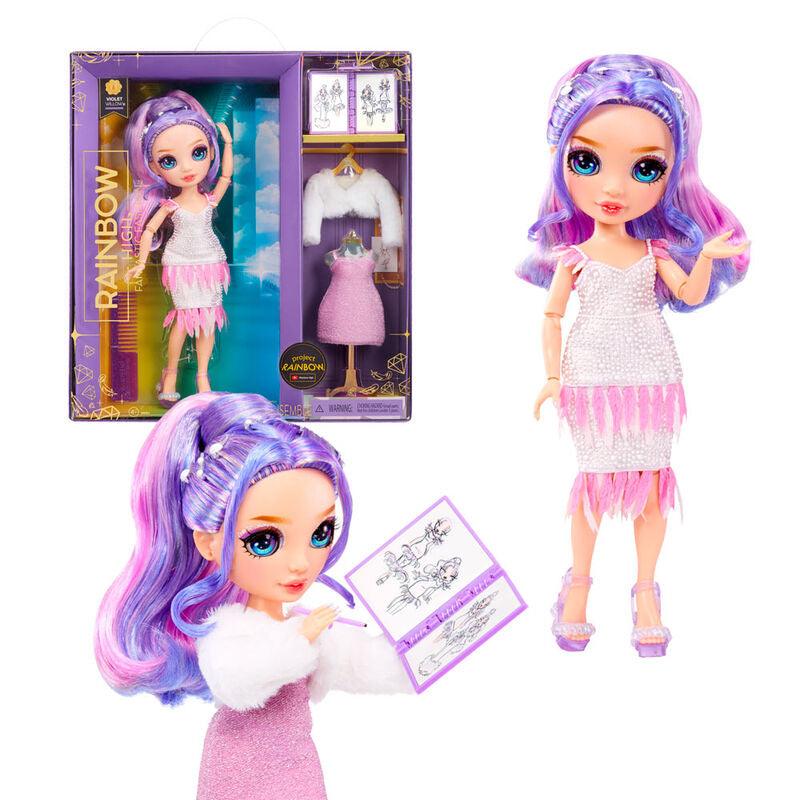 Rainbow High Fantastic Fashion Violet Willow - Purple 11” Fashion Doll Playset - MGA - Ginga Toys