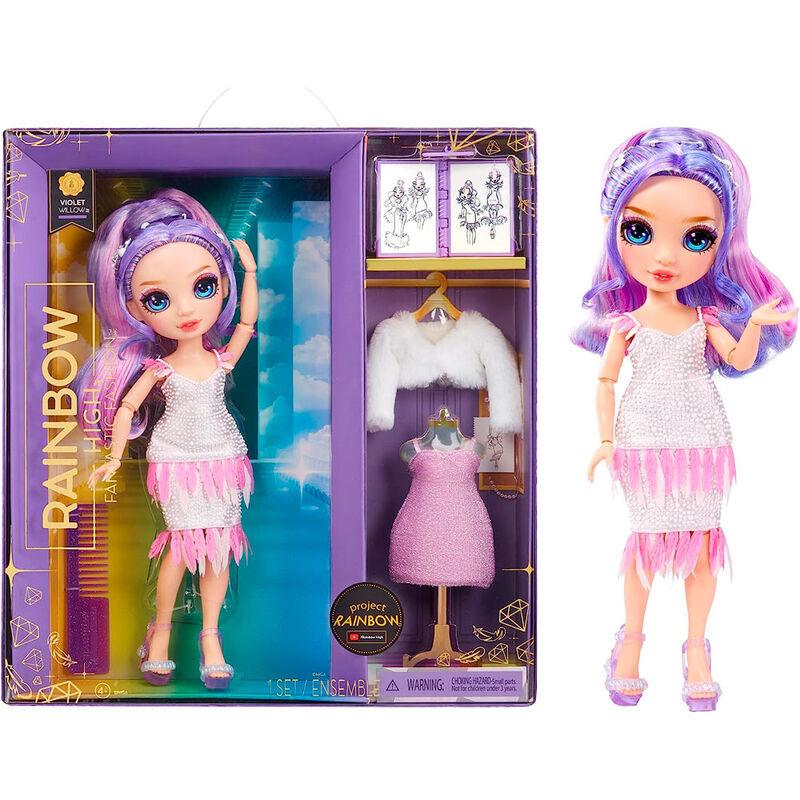 Rainbow High Fantastic Fashion Violet Willow - Purple 11” Fashion Doll Playset - MGA - Ginga Toys