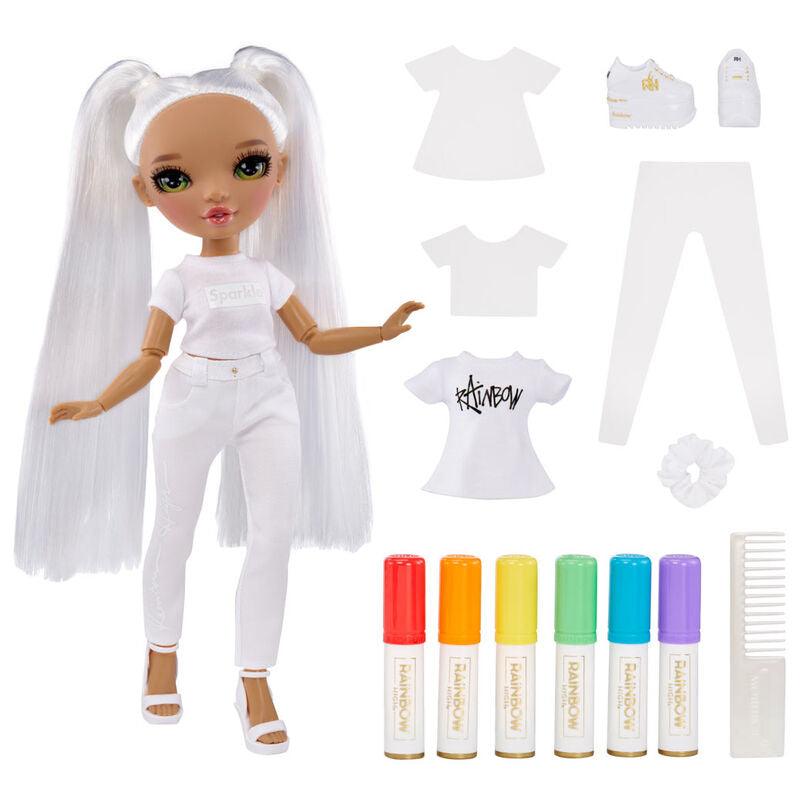 Rainbow High Green Eyes Doll Toy Color & Create Fashion DIY Doll - MGA - Ginga Toys