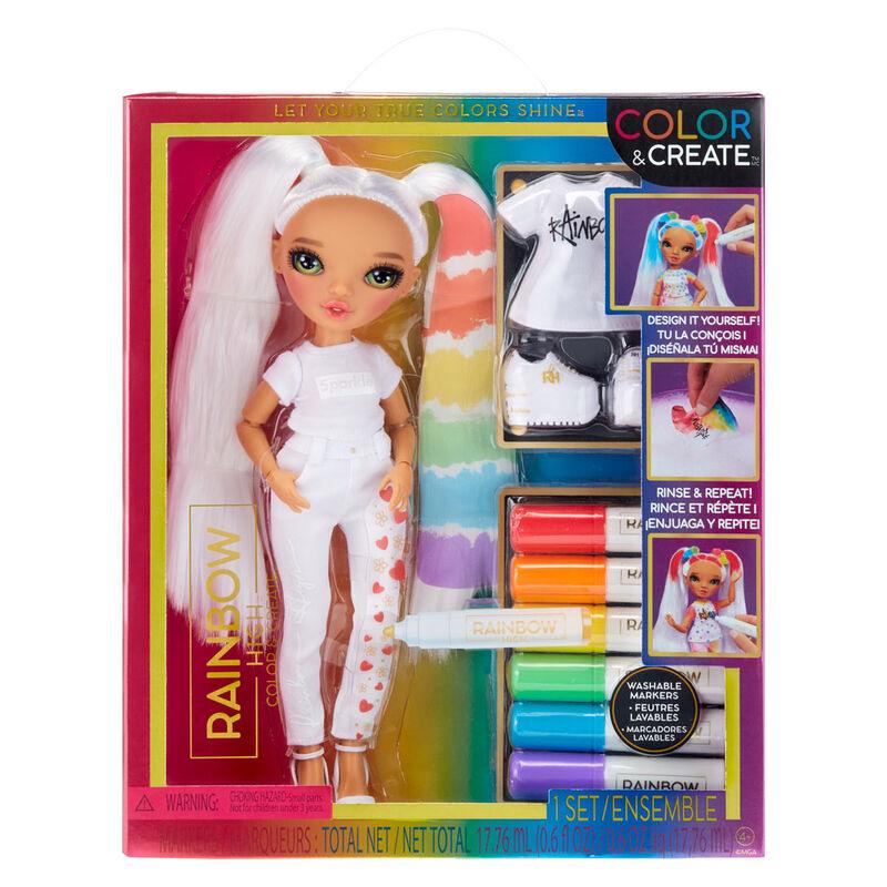 Rainbow High Green Eyes Doll Toy Color & Create Fashion DIY Doll - MGA - Ginga Toys