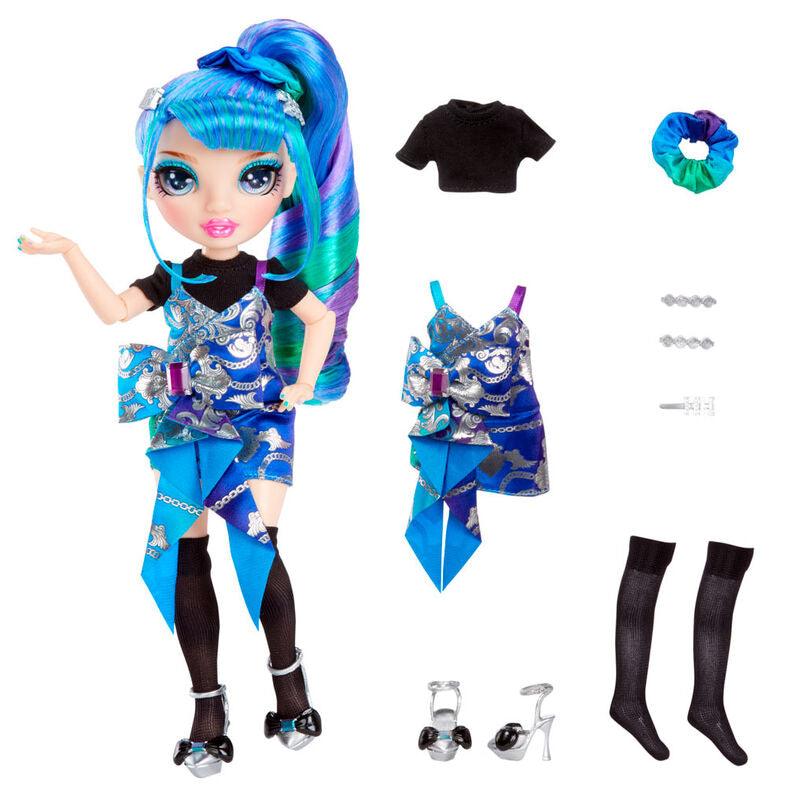 Rainbow High Jr High Holly De’Vious - 9" Blue and Green Posable Fashion Doll Playset - MGA - Ginga Toys