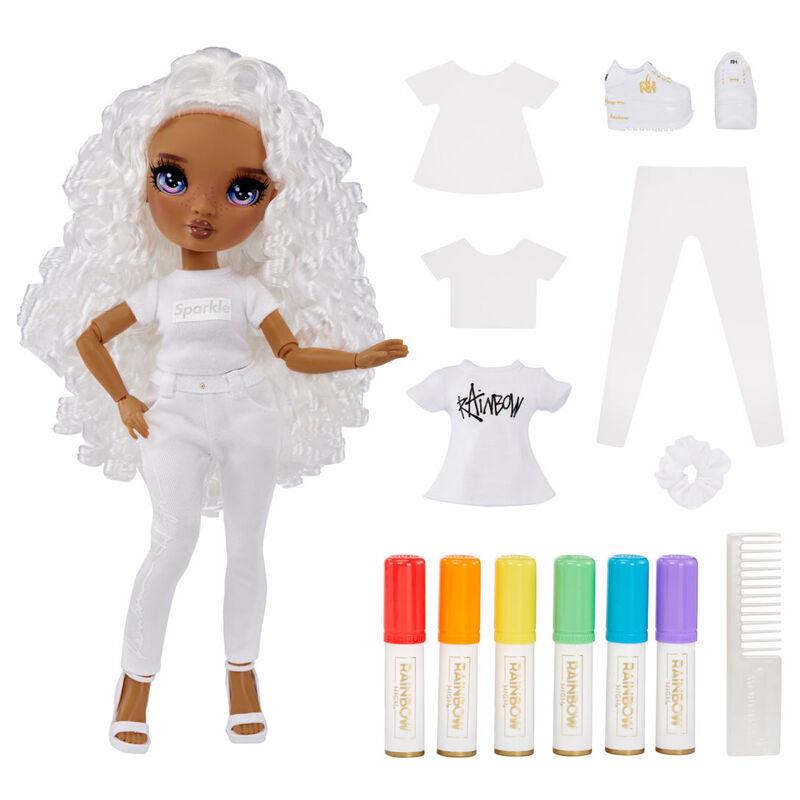 Rainbow High Purple Eyes Doll Toy Color & Create Fashion DIY Doll - MGA - Ginga Toys