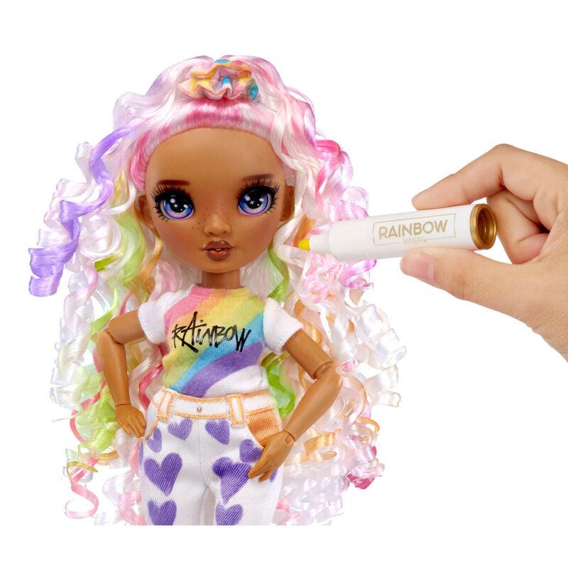 Rainbow High Purple Eyes Doll Toy Color & Create Fashion DIY Doll - MGA - Ginga Toys