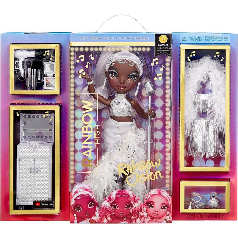 Rainbow Vision Rainbow High - Ayesha Sterling 11” Fashion Doll Playset - MGA - Ginga Toys