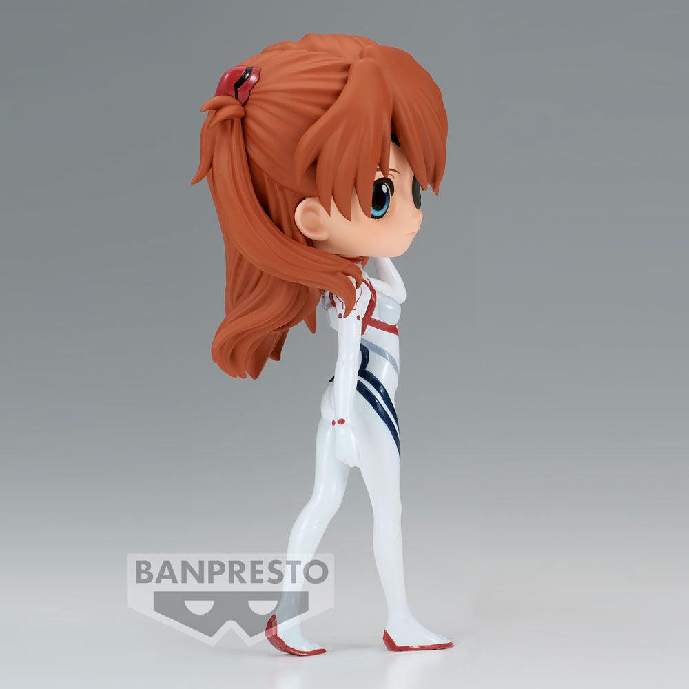 Rebuild of Evangelion Q Posket Asuka Shikinami Langley Figure (Ver. A) White Plugsuit Style - Banpresto - Ginga Toys