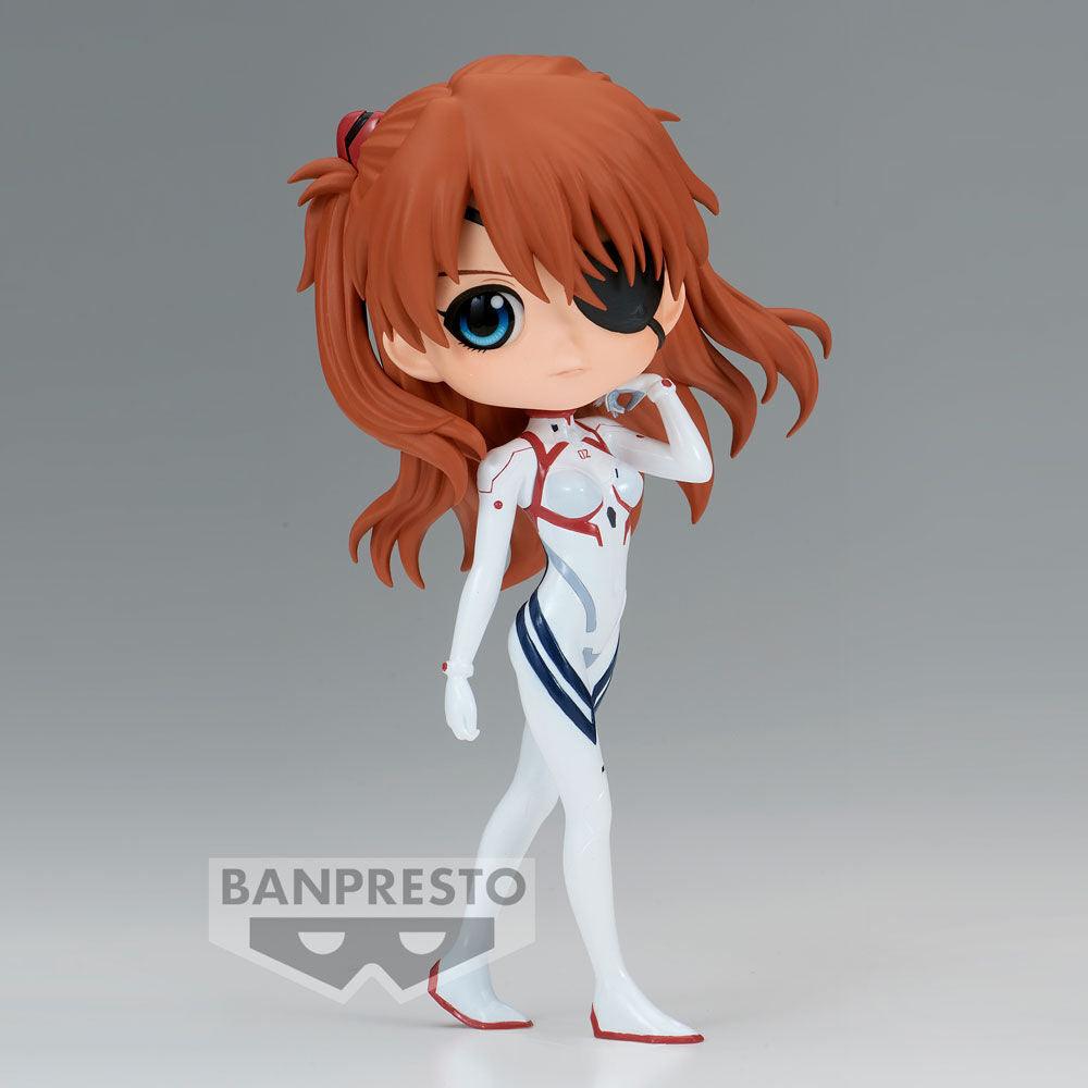 Rebuild of Evangelion Q Posket Asuka Shikinami Langley Figure (Ver. A) White Plugsuit Style - Banpresto - Ginga Toys