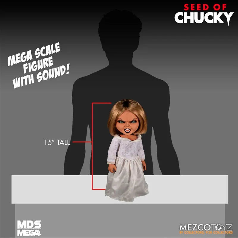 Seed of Chucky Mezco Designer Series Mega Scale Talking Tiffany - Ginga Toys