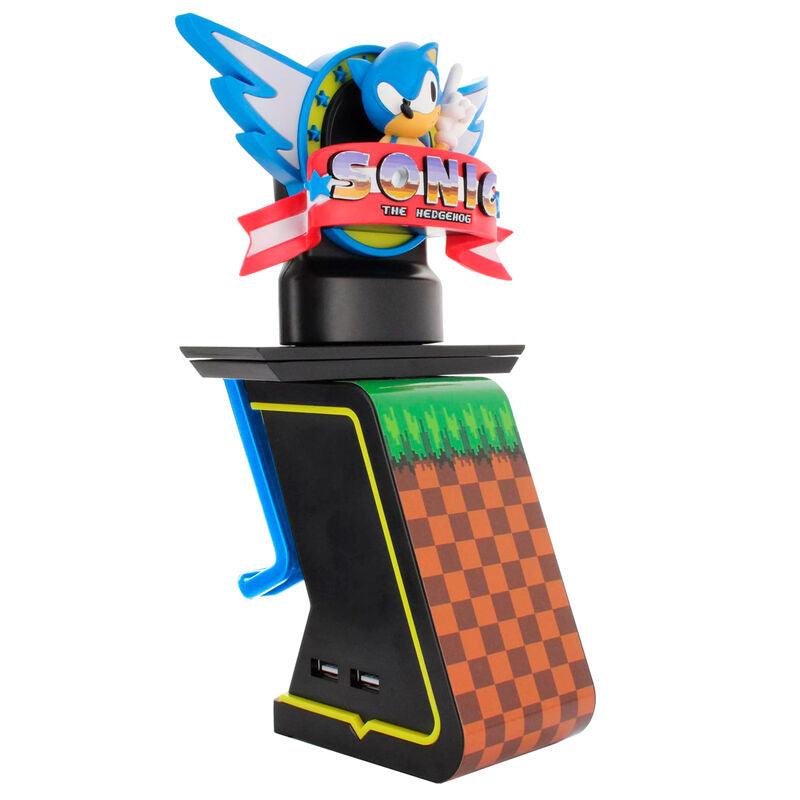 SEGA: Classic Sonic Cable Guys Light Up Ikon, Phone and Device Charging Stand - Exquisite Gaming - Ginga Toys