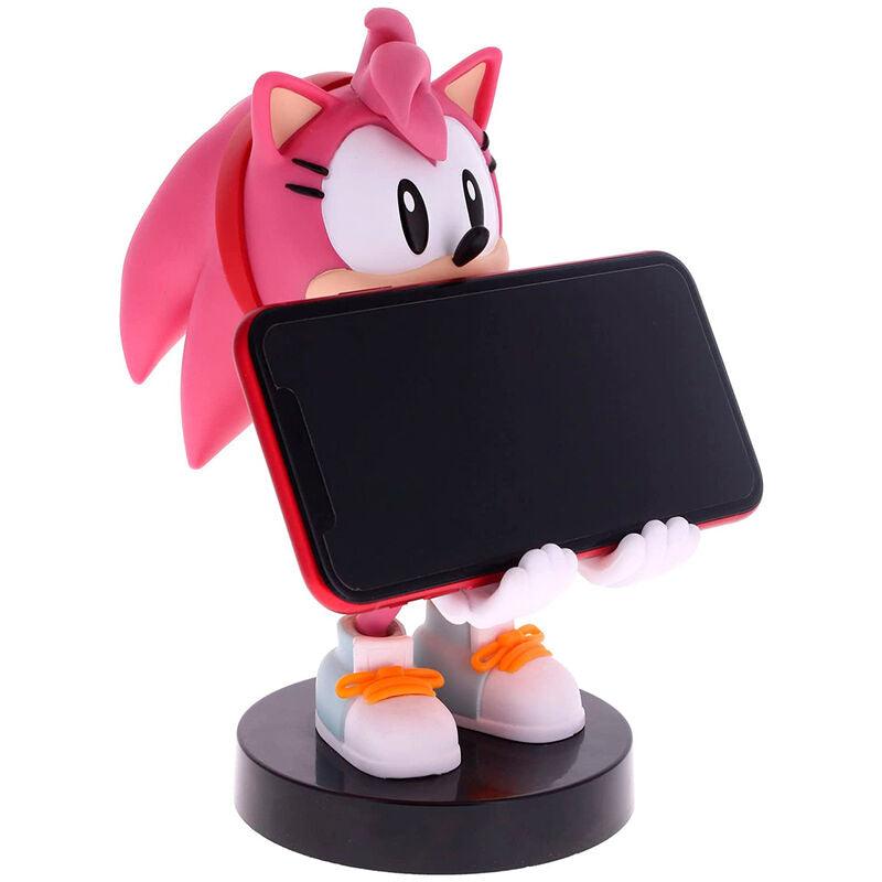 SEGA: Sonic the Hedgehog Amy Rose Cable Guys Original Controller and Phone Holder - Exquisite Gaming - Ginga Toys