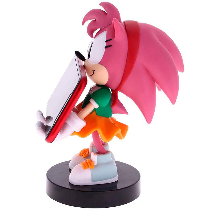 SEGA: Sonic the Hedgehog Amy Rose Cable Guys Original Controller and Phone Holder - Exquisite Gaming - Ginga Toys