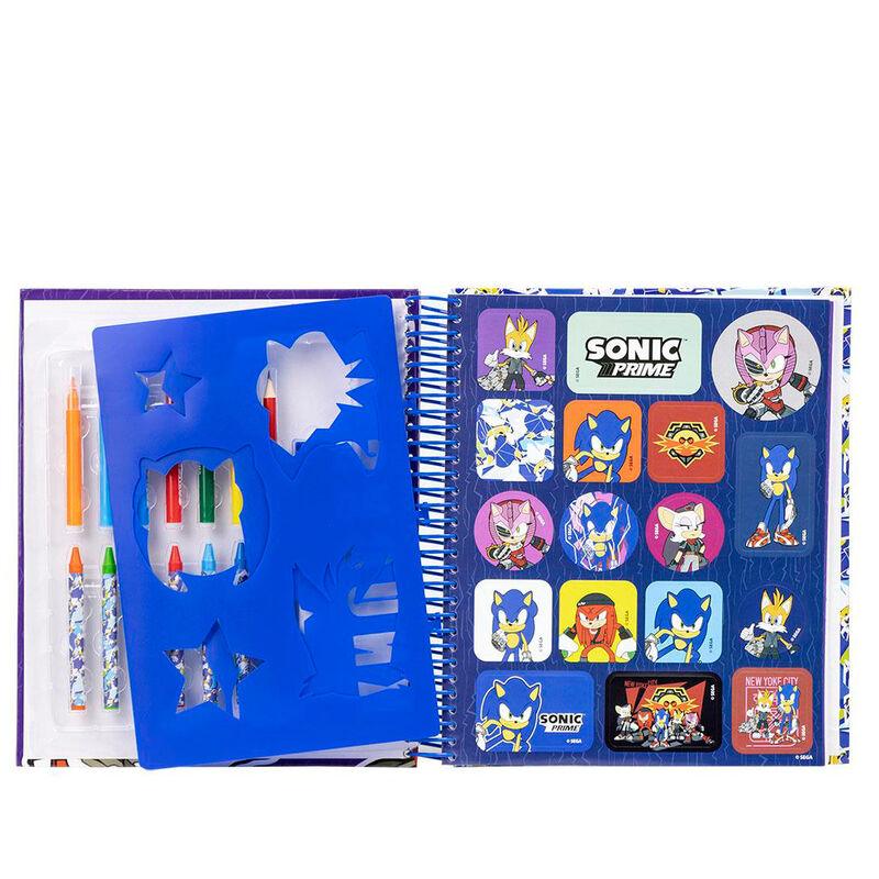 Set papelaria de pintar Sonic Prime