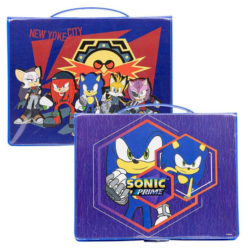 Sonic Prime Colouring Kids Stationery Set Box - Cerda - Ginga Toys