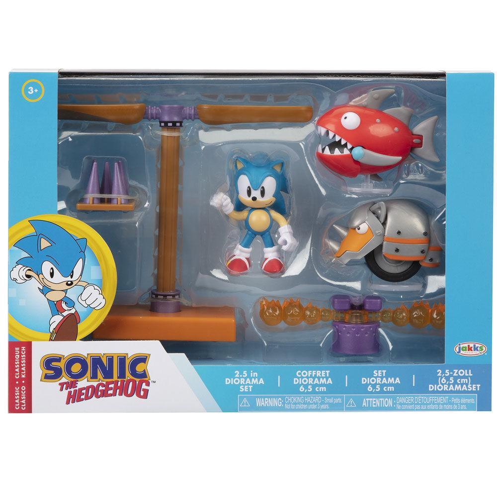 Sonic The Hedgehog 2.5" Flying Battery Zone Diorama - Jakks Pacific - Ginga Toys