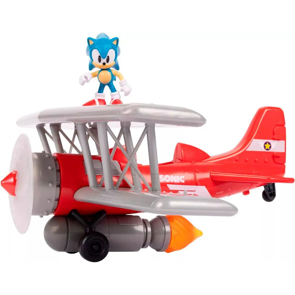 Sonic The Hedgehog 2.5" Tornado Biplane Playset - Ginga Toys