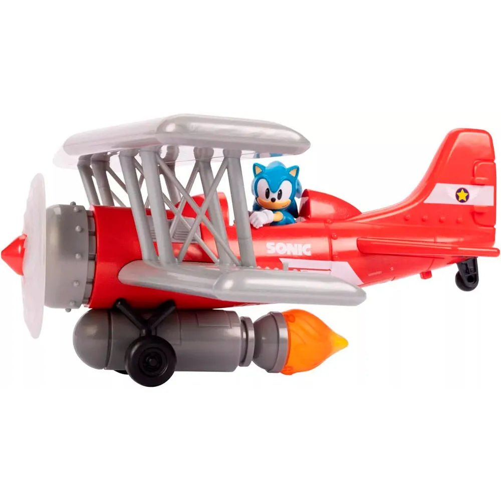 Sonic The Hedgehog 2.5" Tornado Biplane Playset - Ginga Toys