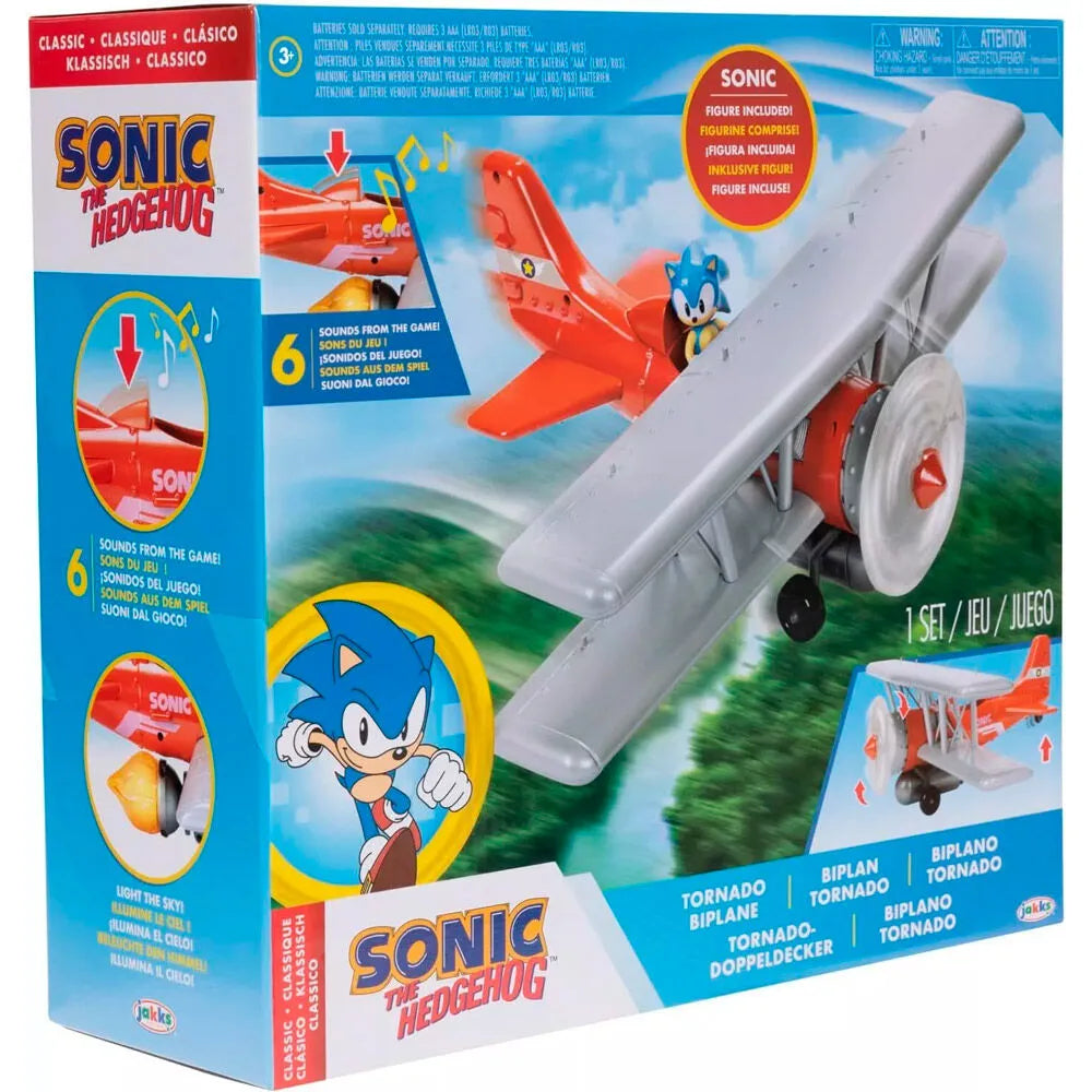 Sonic The Hedgehog 2.5" Tornado Biplane Playset - Ginga Toys