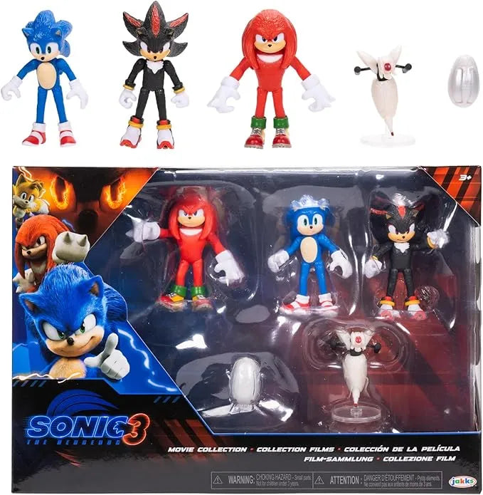 Sonic the Hedgehog 3 Movie Collection 2.5" Figure 5-Multi-Pack - Ginga Toys