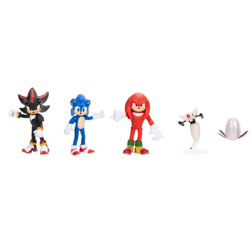 Sonic the Hedgehog 3 Movie Collection 2.5" Figure 5-Multi-Pack - Ginga Toys