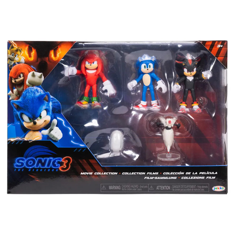 Sonic the Hedgehog 3 Movie Collection 2.5" Figure 5-Multi-Pack - Ginga Toys