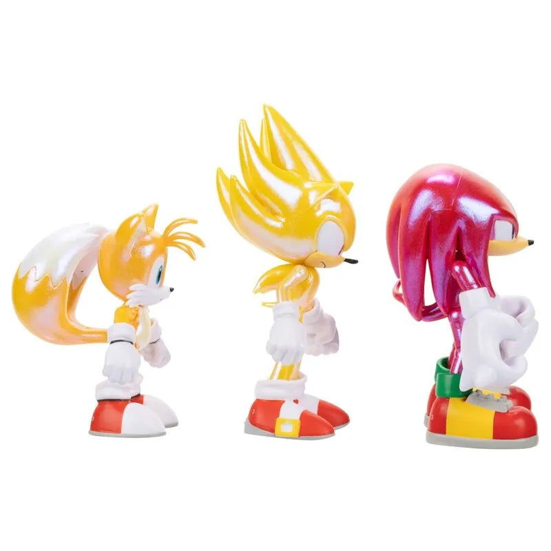 Sonic The Hedgehog 4" Ultimate Team Up 3-Pack Figures Set - Ginga Toys