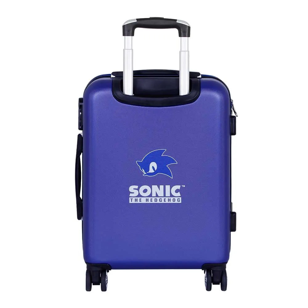 Sonic The Hedgehog ABS Trolley Suitcase 55cm - Ginga Toys