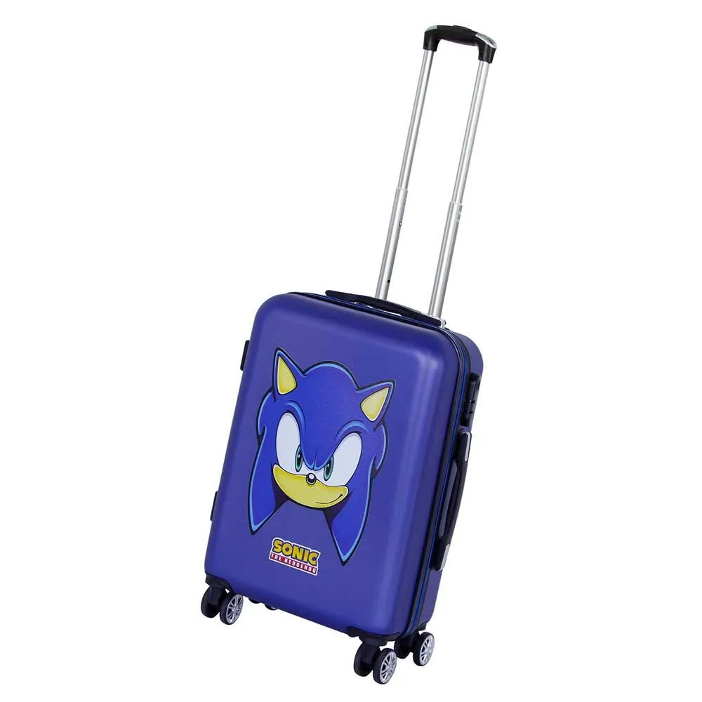 Sonic The Hedgehog ABS Trolley Suitcase 55cm - Ginga Toys