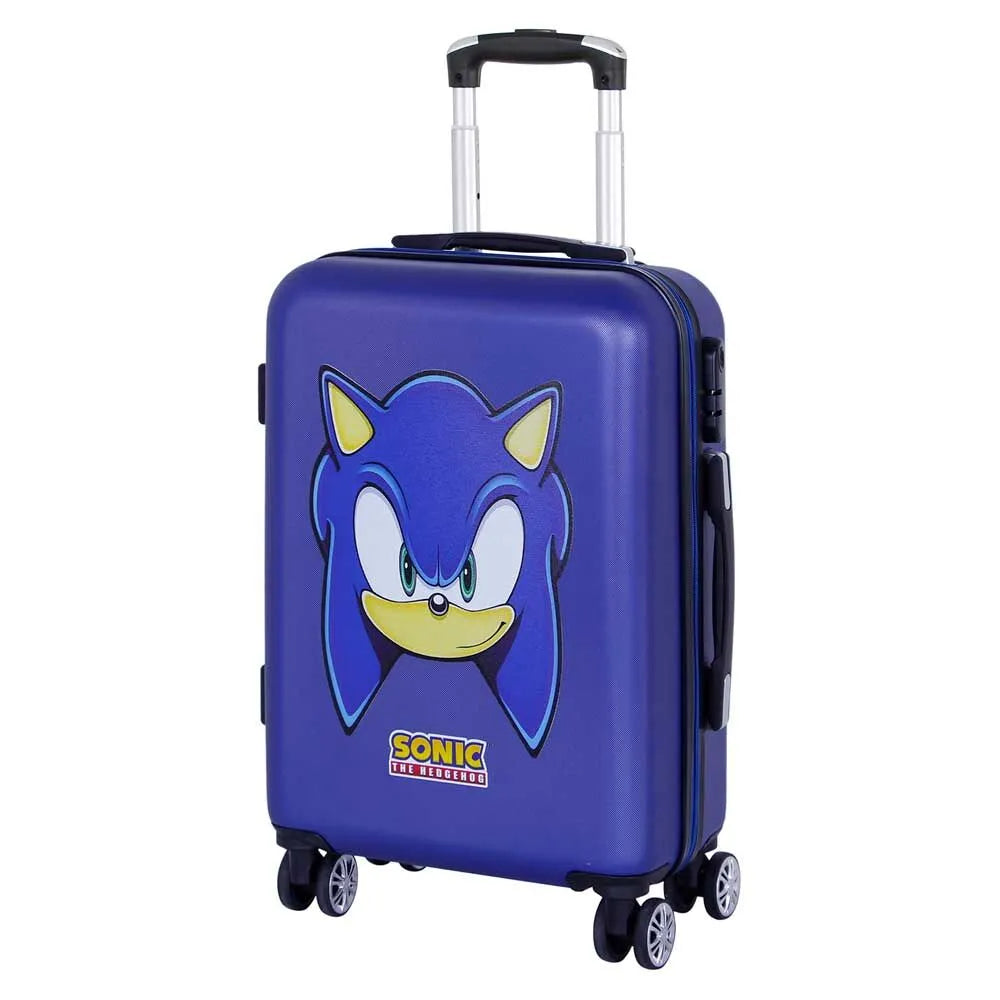 Sonic The Hedgehog ABS Trolley Suitcase 55cm - Ginga Toys