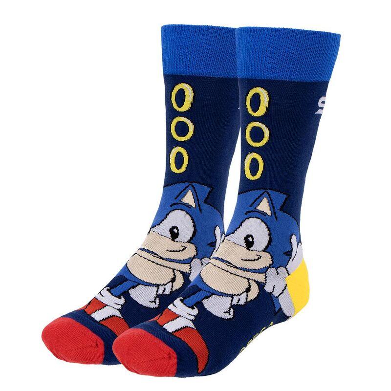 Sonic the Hedgehog Adult Socks Pack 3 Pieces Gift Box - Cerda - Ginga Toys