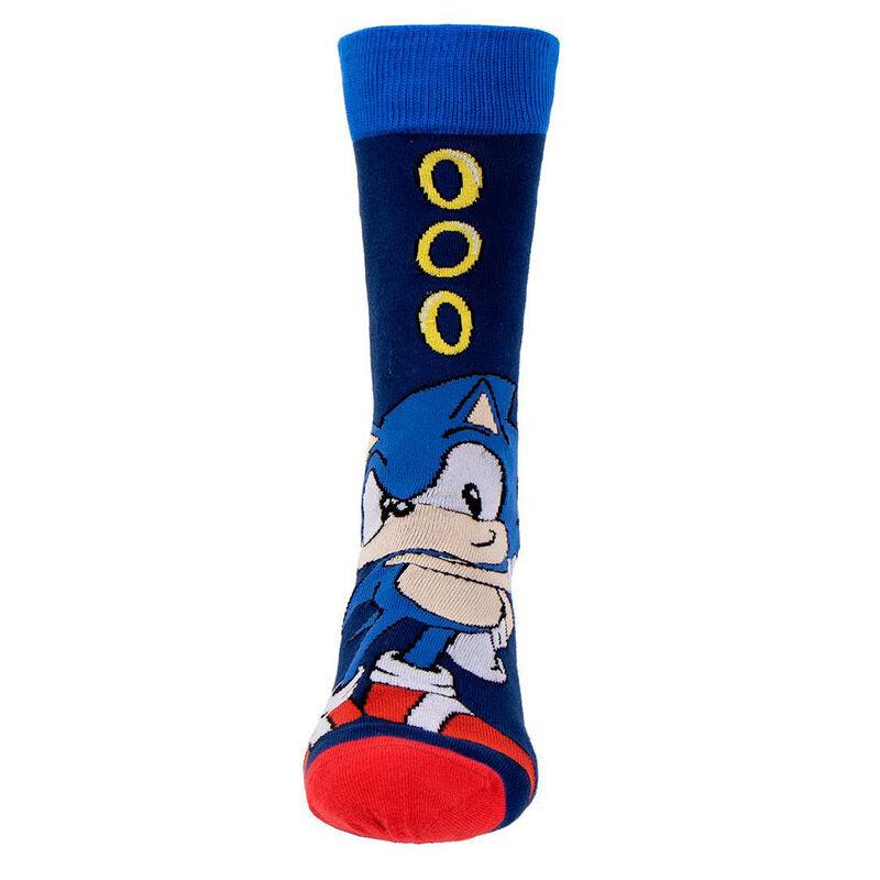 Sonic the Hedgehog Adult Socks Pack 3 Pieces Gift Box - Cerda - Ginga Toys