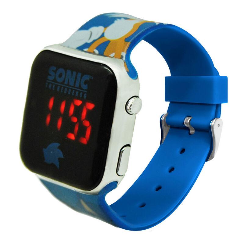 Sonic The Hedgehog Children Kids Blue Led Digital Watch - Kids Licensing - Ginga Toys