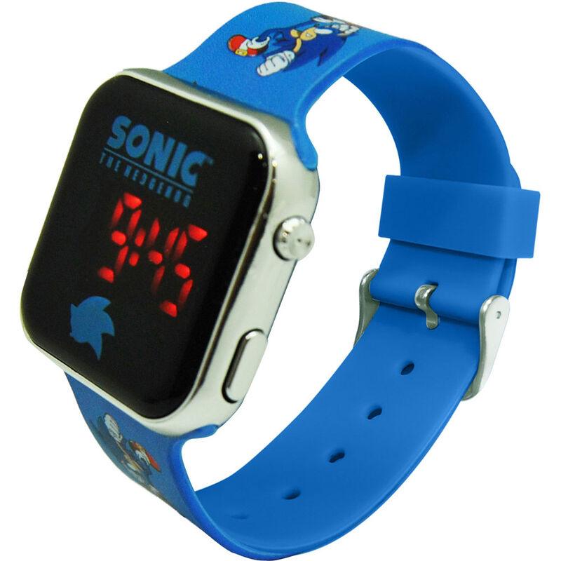 Sonic The Hedgehog Children Kids Blue Led Digital Watch - Kids Licensing - Ginga Toys