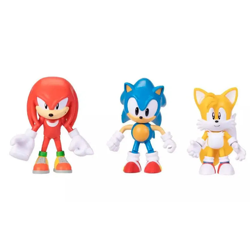 Sonic the Hedgehog Classic 3-Pack Sonic Heroes Collection Figures Set - Ginga Toys