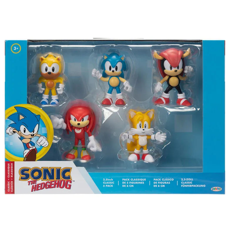 Sonic the Hedgehog Classic 5-Pack Figures Set - Ginga Toys