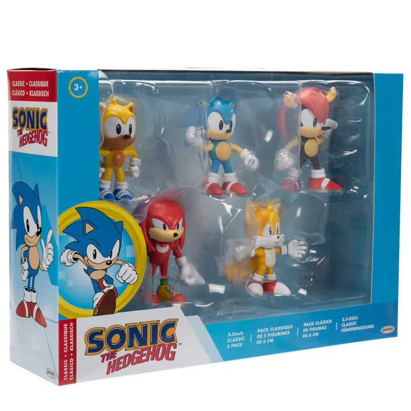 Sonic the Hedgehog Classic 5-Pack Figures Set - Ginga Toys