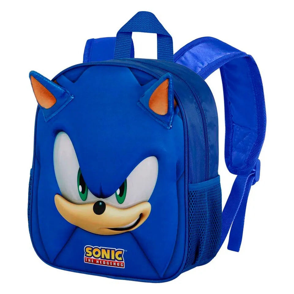 Sonic the Hedgehog Face 3D backpack 31cm - Ginga Toys