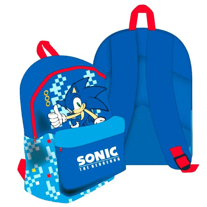 Sonic the Hedgehog Kids School Backpack - Sega - Ginga Toys