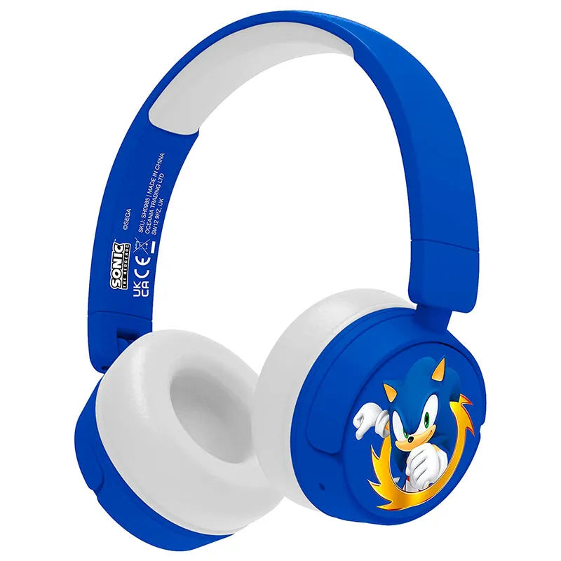 Sonic the Hedgehog Kids Wireless Headphones - Blue - Ginga Toys